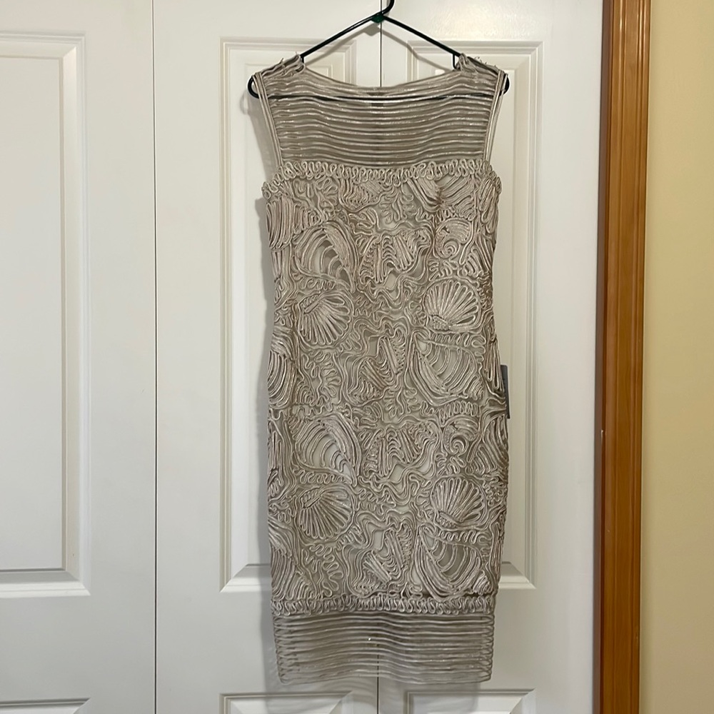 Brand New Tadashi Shoji Sand Dress Size 6
